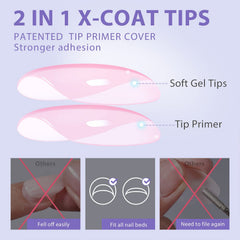 BTArtbox XCOATTIPS 16 sizes help find the perfect fit for your nails.