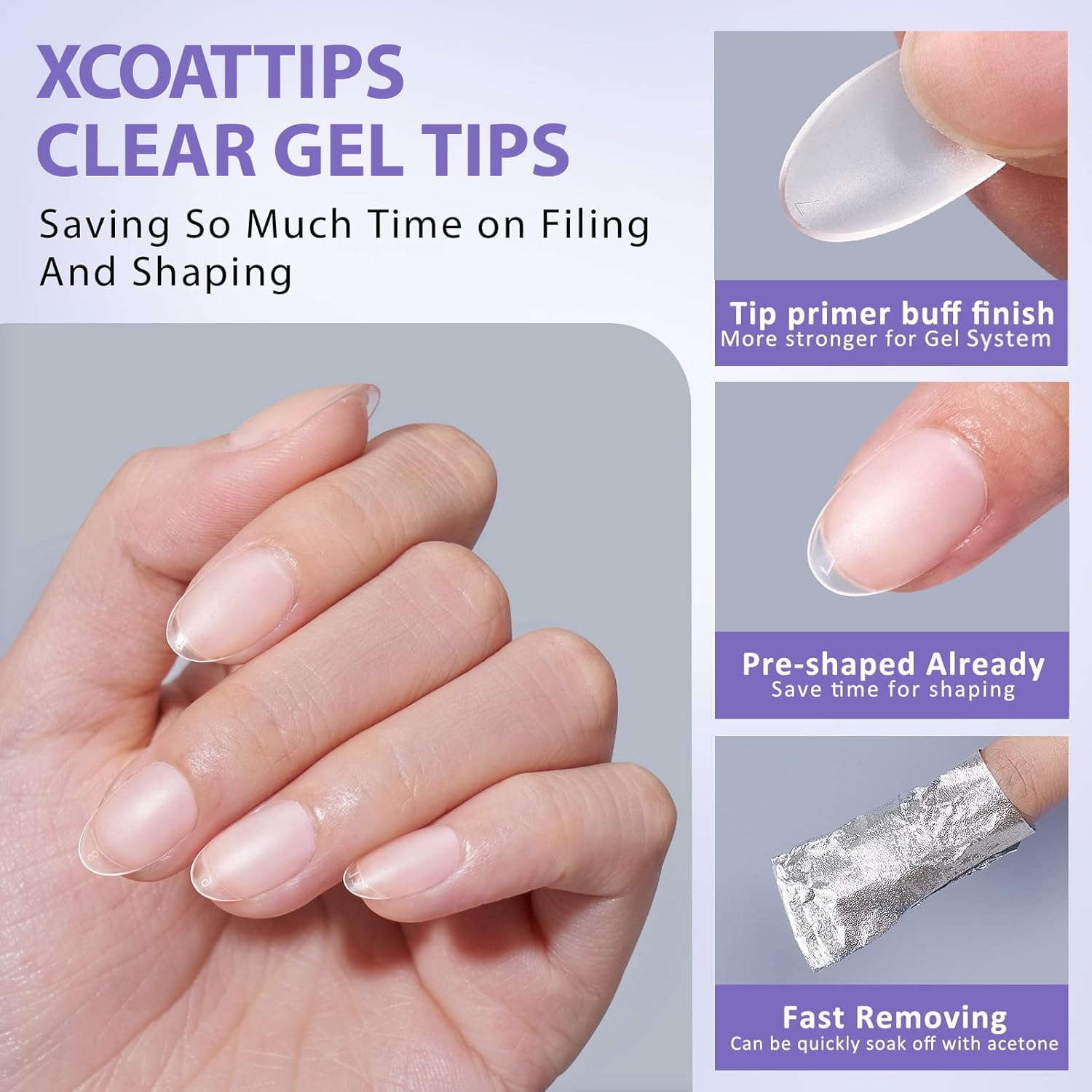 BTArtbox XCOATTIPS 16 sizes pack ensures a fit for most nail beds