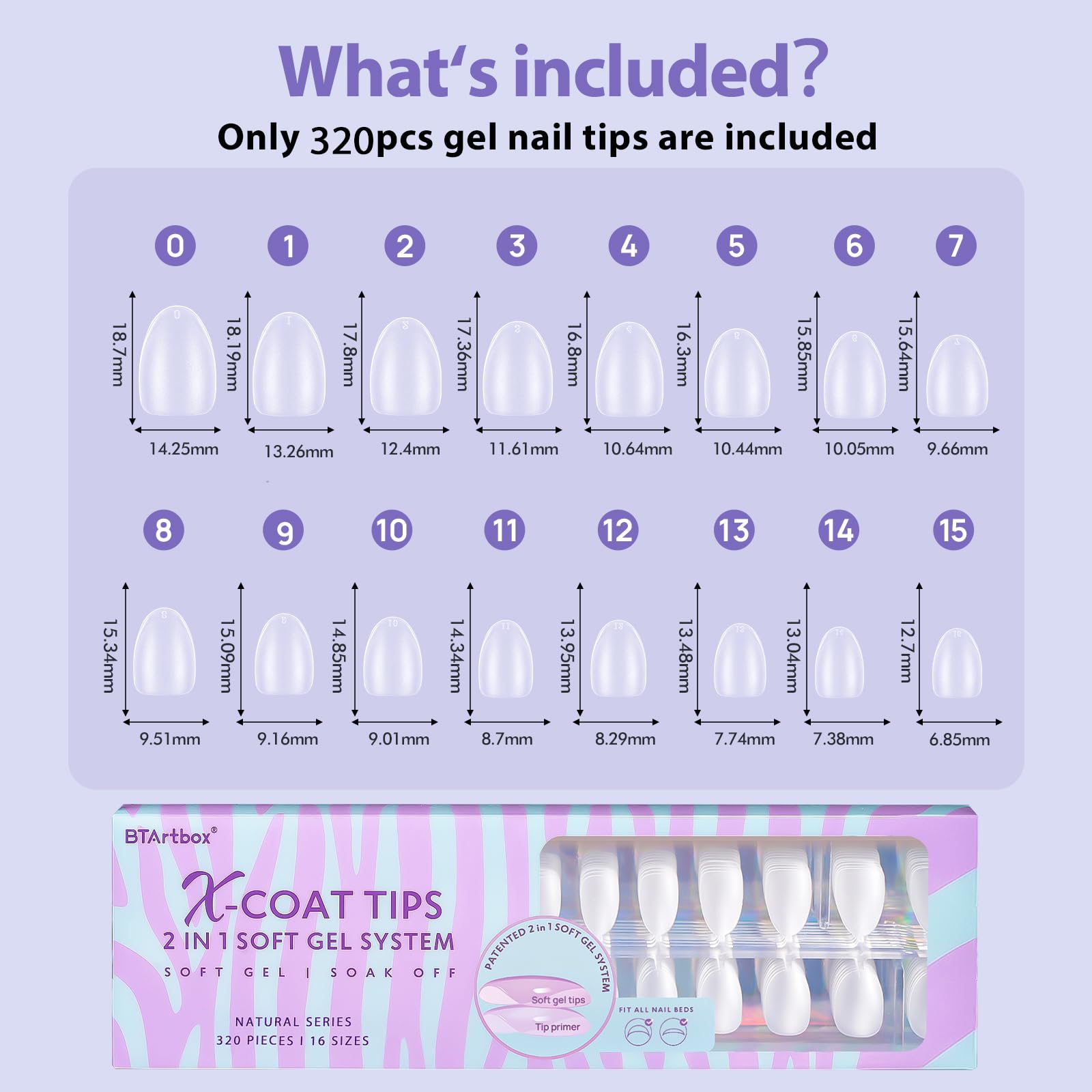 BTArtbox XCOATTIPS easy-off tips for quick removal and clean soaking