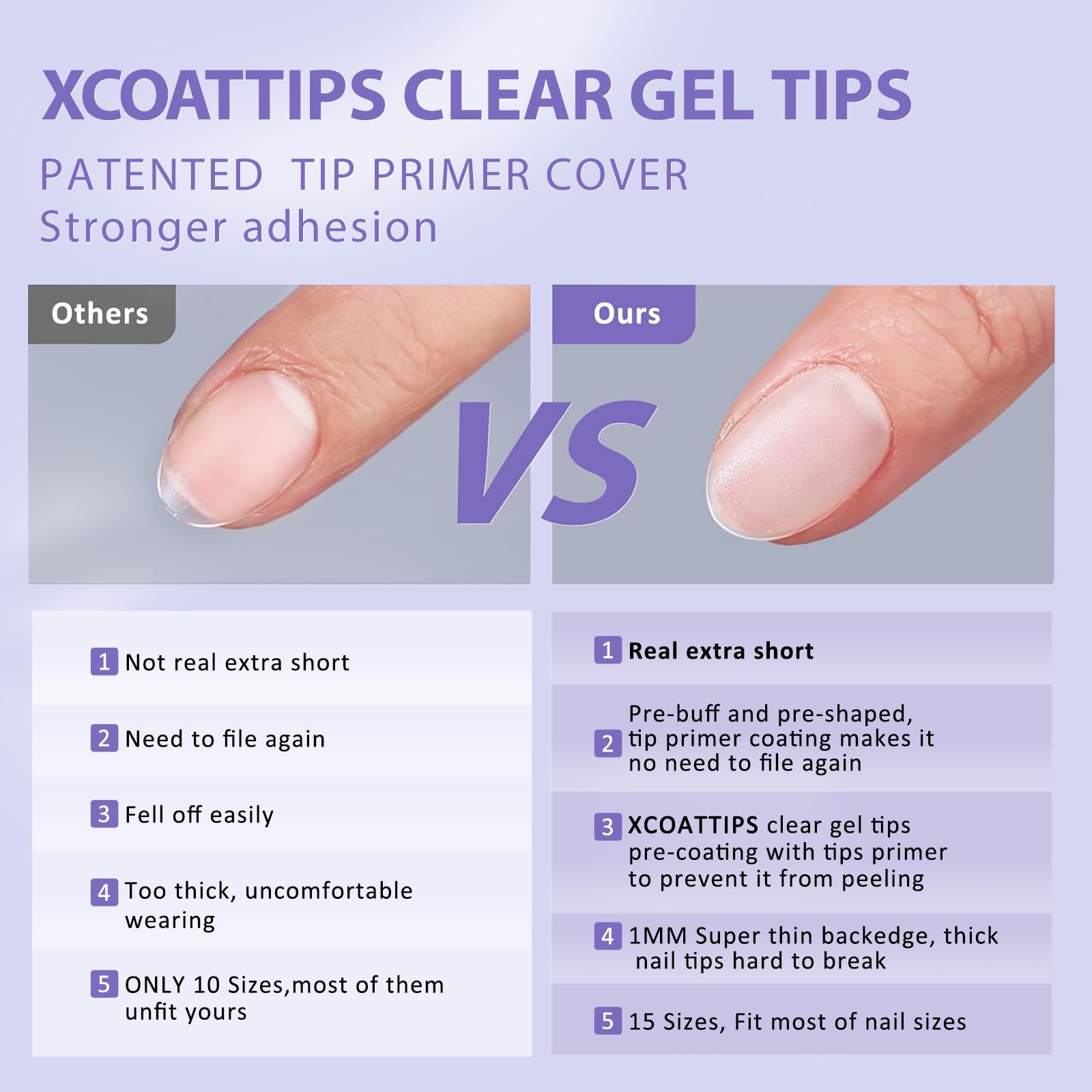 BTArtbox XCOATTIPS soft gel tips demonstrate flexible comfort with zero pressure on nails
