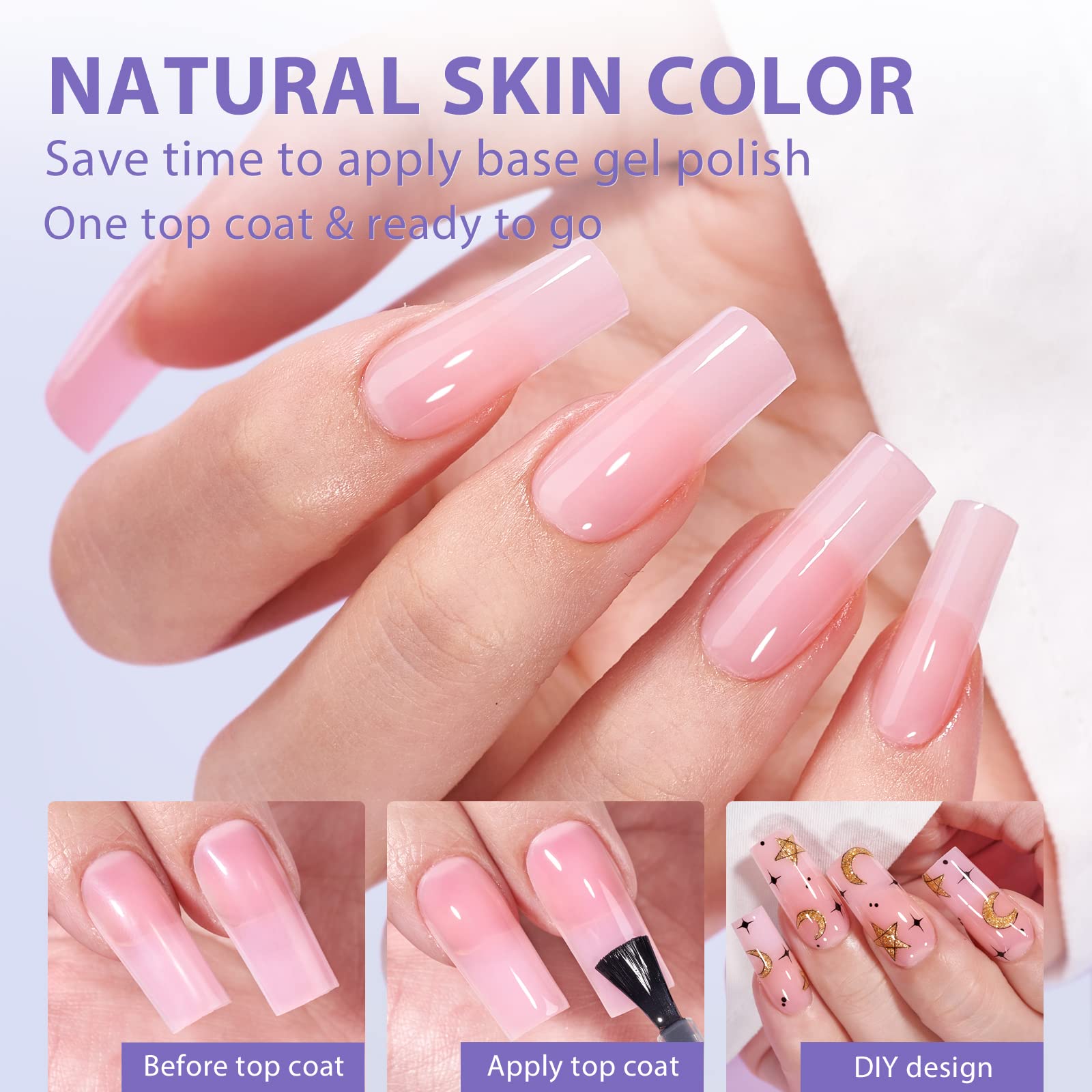 BTArtbox XCOATTIPS matte ultra-fit design near cuticle for seamless natural look