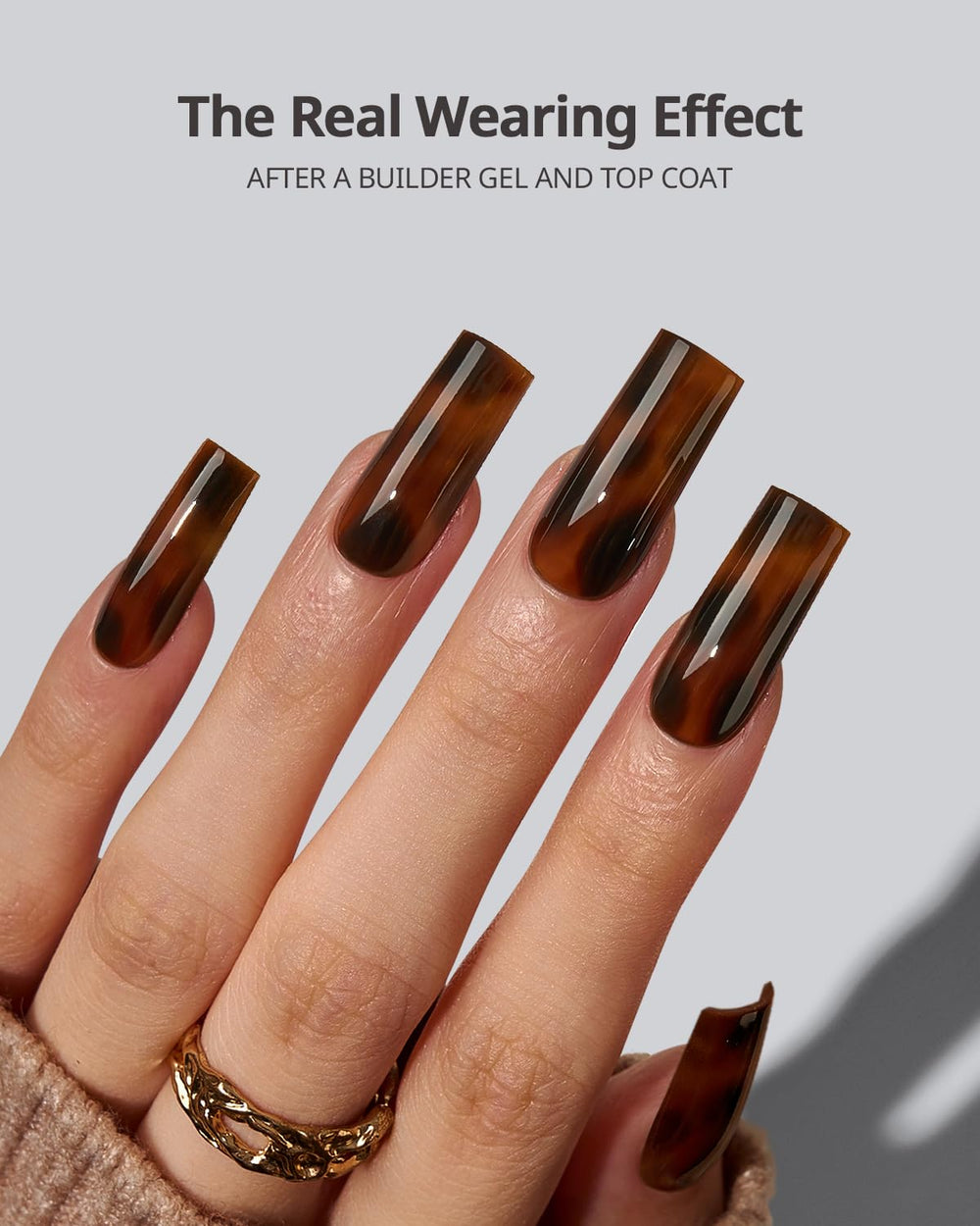 BTArtboxnails 90pcs press-on nails tortoiseshell collection ideal for quick seasonal nails.