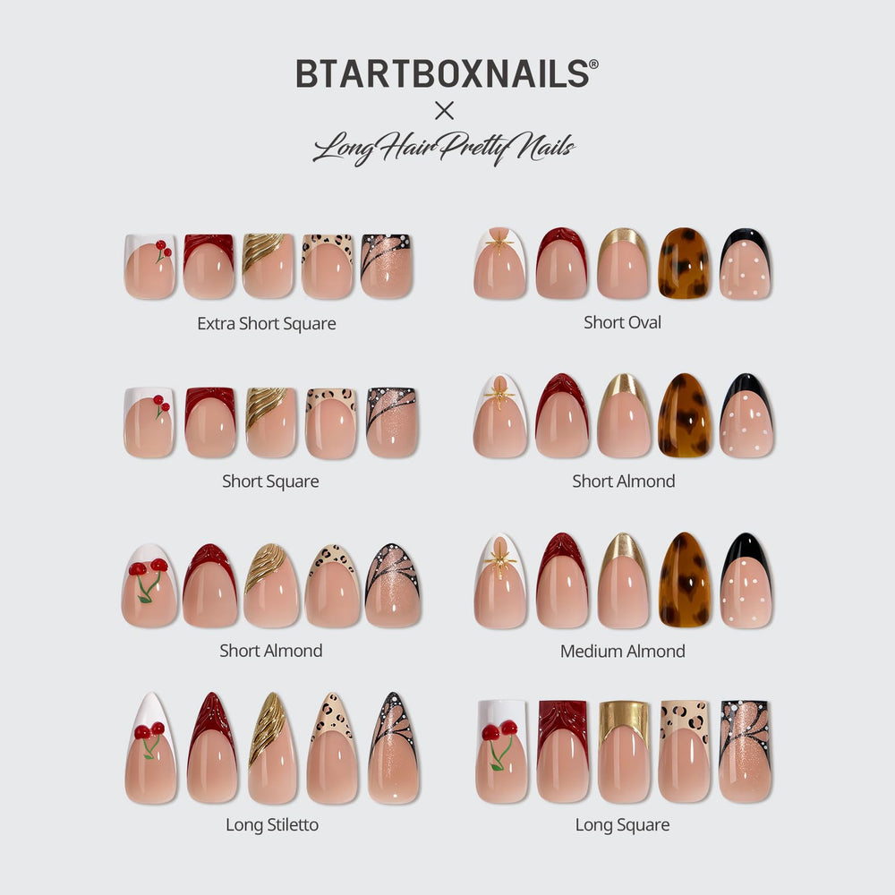 BTArtboxnails almond French tip nails provide natural-looking, ultra-thin finish