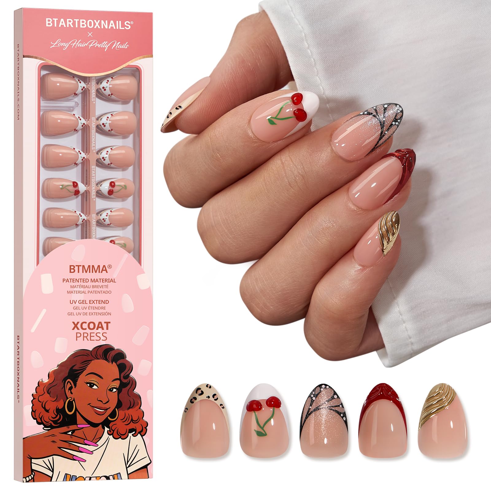 BTArtboxnails Autumn Muse pack ready-to-wear press-ons for fast salon-quality nails at home.