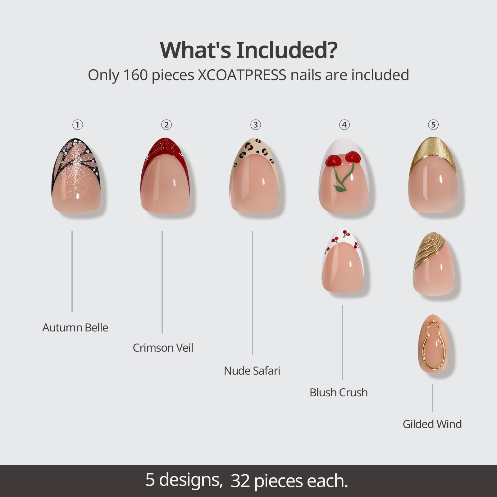 BTArtboxnails Autumn Muse design B for easy mix-and-match style.