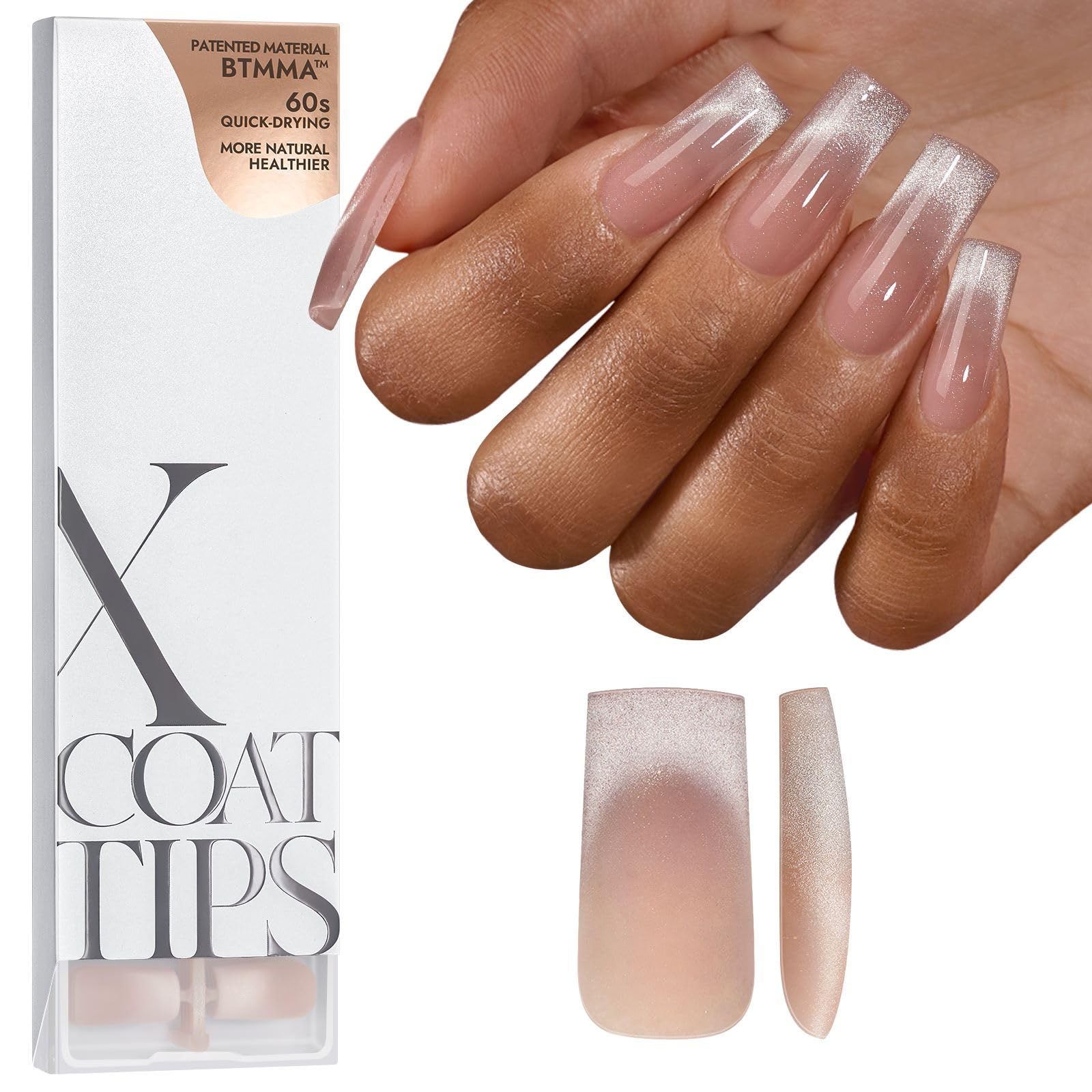 BTArtboxnails cat-eye French tip nails on display, bold style with easy wear.