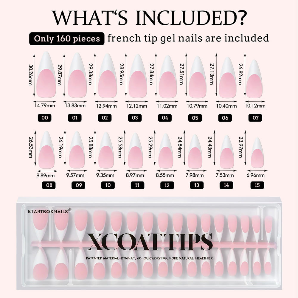 BTArtboxnails comfortable-fit nails adapt to flat and curved nails with no sting