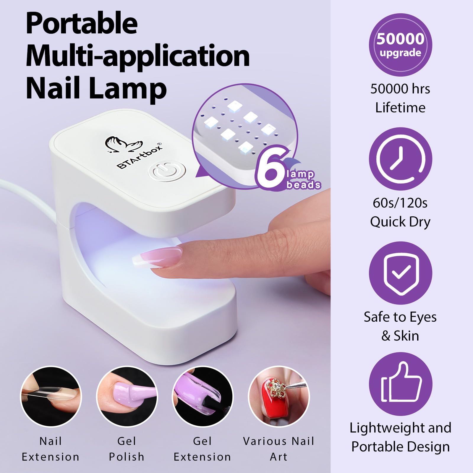 BTArtboxnails duo pack builder gel and top coat for complete nail set.