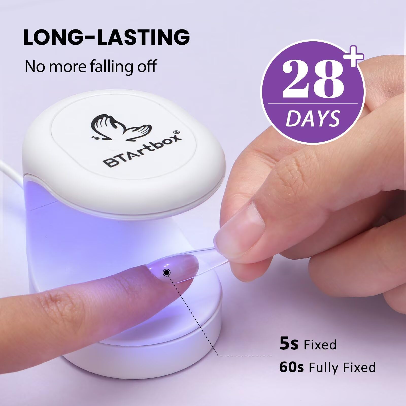 BTArtboxnails easy-application solid gel suitable for nail-art beginners.