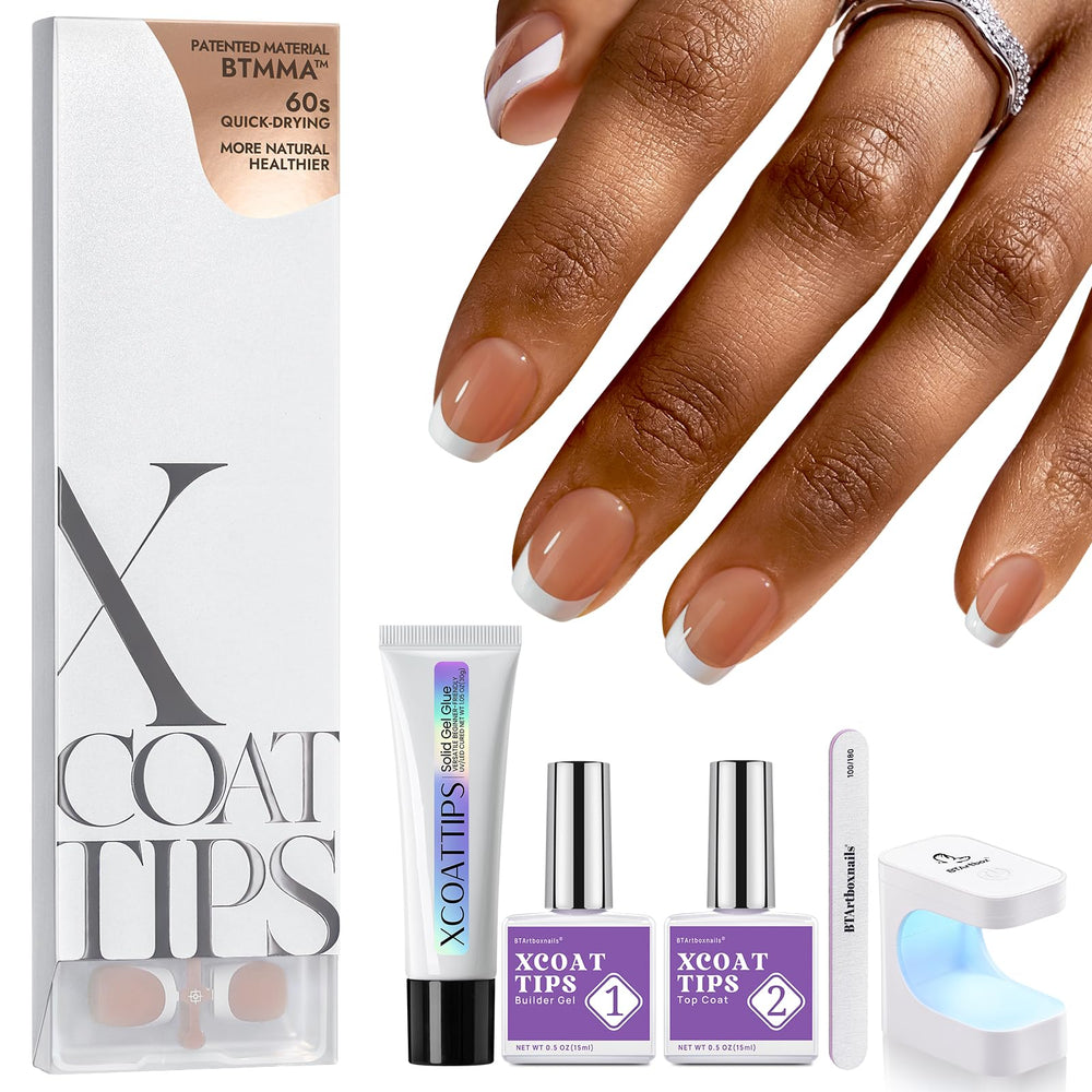 BTArtboxnails French nails kit featuring 150 tips for easy at-home French manicures.
