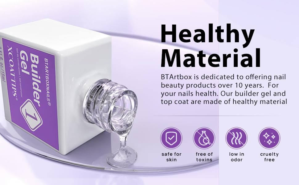 BTArtboxnails gel nail glue pack ensures secure tip adhesion during wear