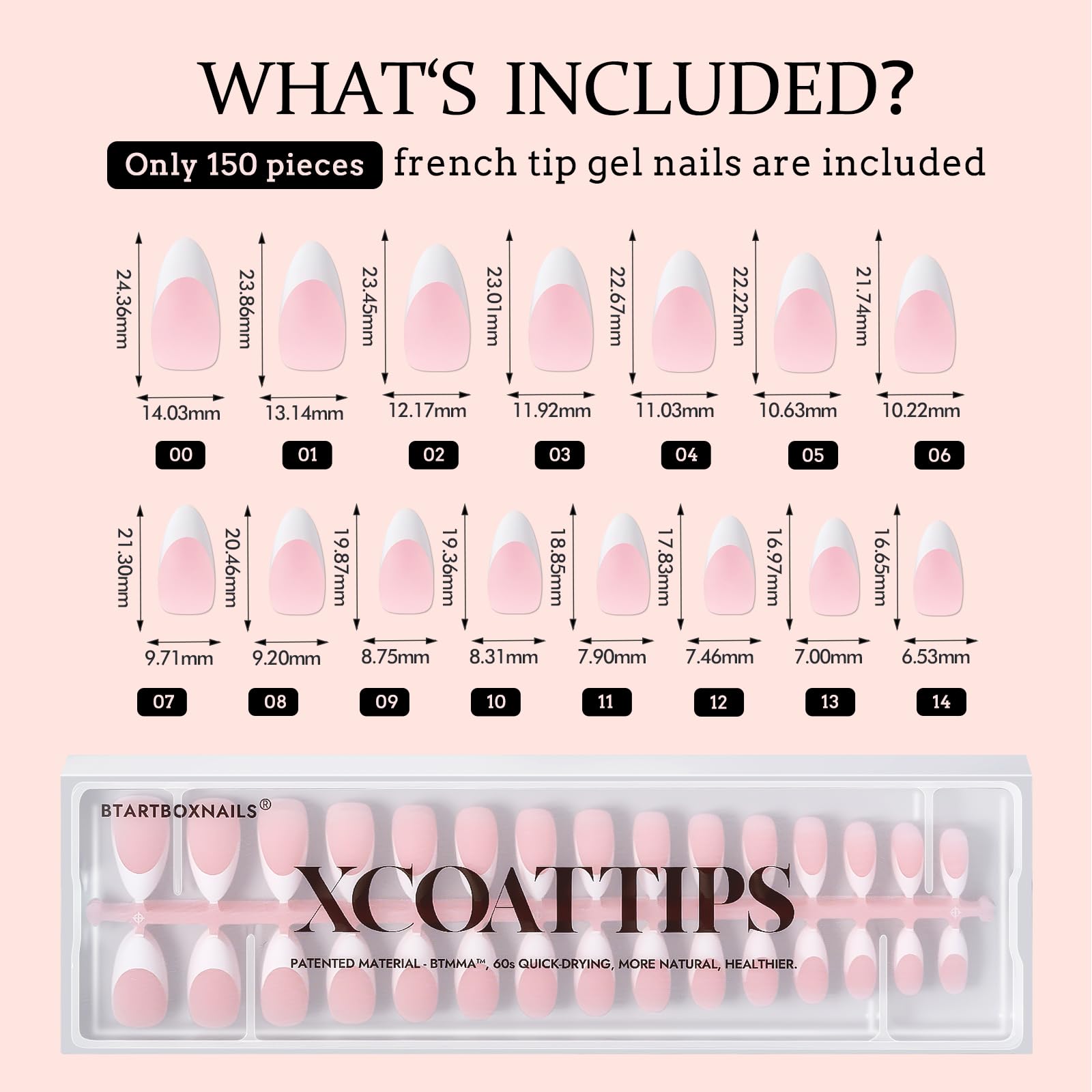 BTARTBOXNAILS natural-fit almond tips hugging the cuticle for seamless look.