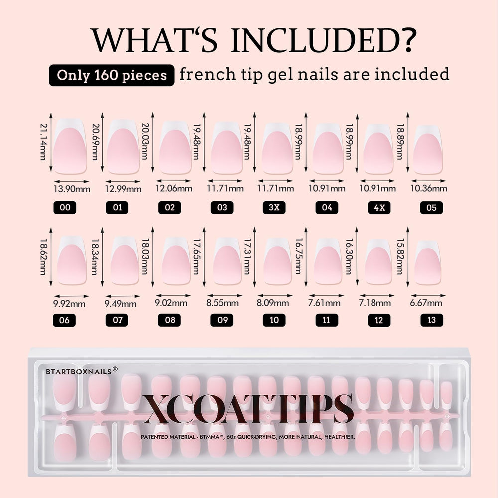 BTArtboxnails natural-fit contours for comfortable wear on flat and curved nails