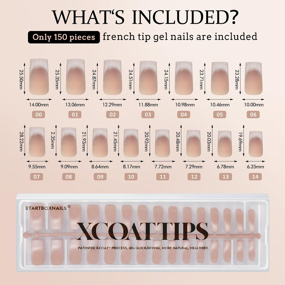 BTArtboxnails no-sting soft gel nails depict comfortable wear and natural finish.