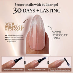 BTArtboxnails pre-applied primer base coat for stronger adhesion.