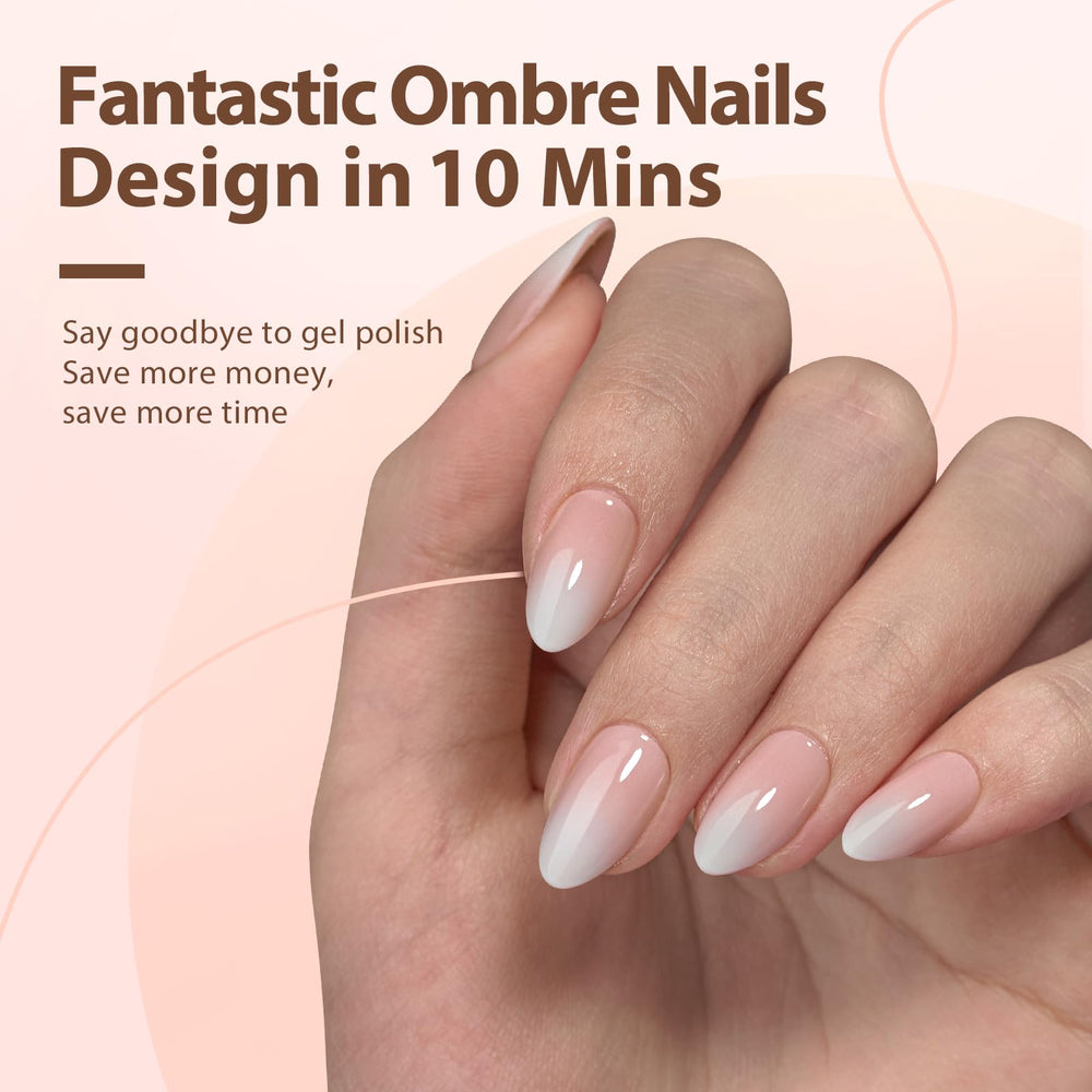 BTArtboxnails nude peach gradient press-ons ready for easy at-home styling.