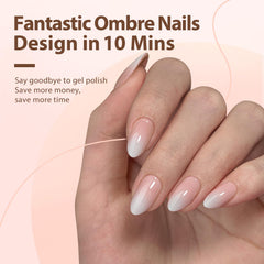 BTArtboxnails nude peach gradient press-ons ready for easy at-home styling.