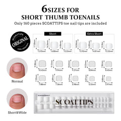BTArtboxnails SCOATTIPS soft gel toe tips flex for natural look