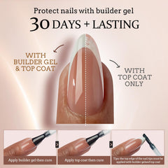 BTArtboxnails UV coating-through tips feature close-up showing X-COAT technology