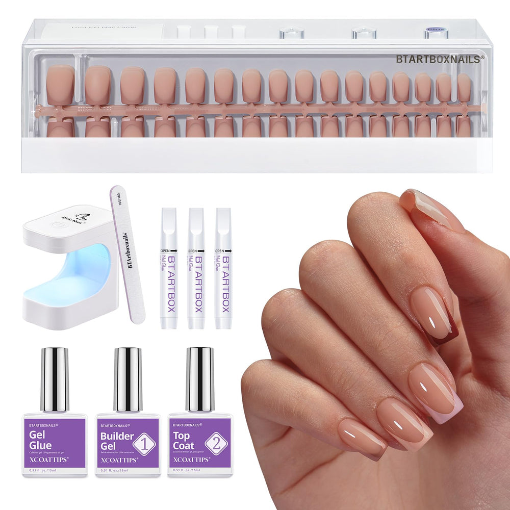 BTArtboxnails XCOATTIPS french-nails-set-150pcs at-home salon kit for French tips