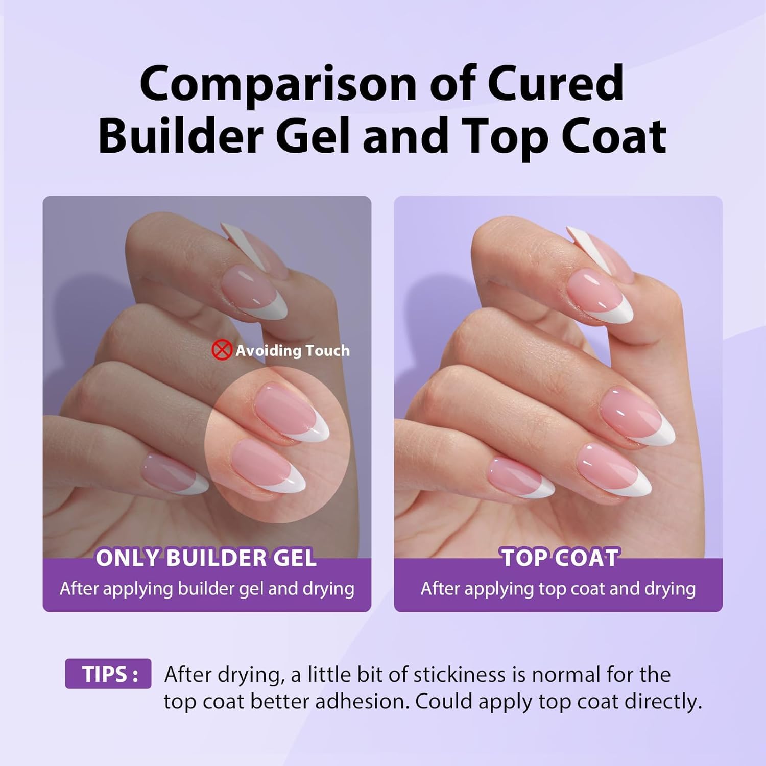 BTArtboxnails XCOATTIPS protecting duo shields French tips from chipping.