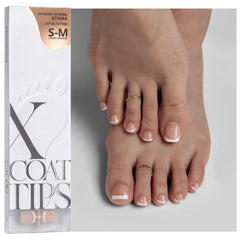 BTArtboxnails XCOATTIPS French toe tips for quick natural pedicures