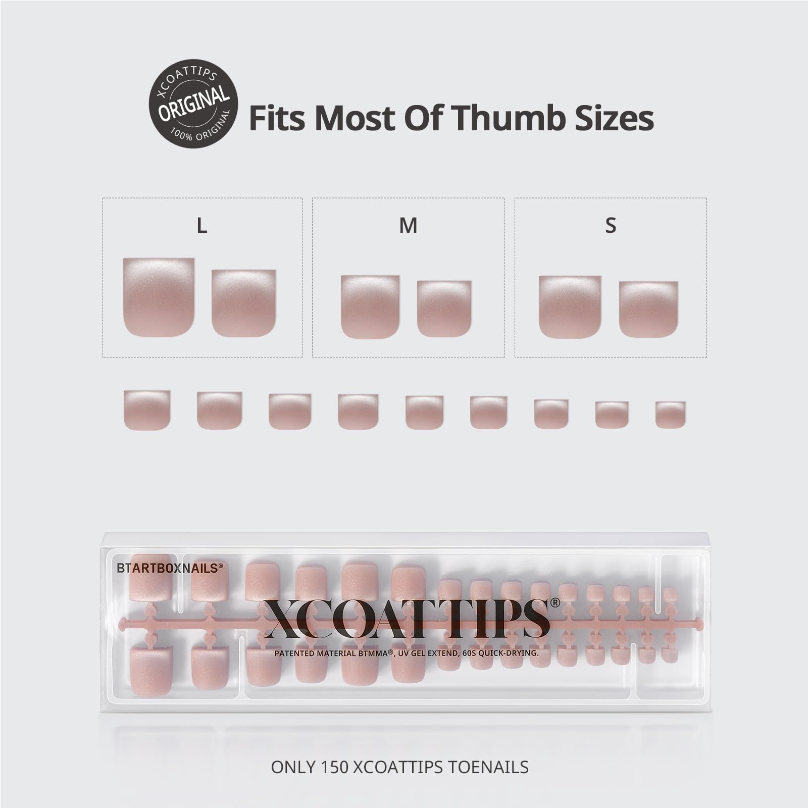 BTARTBOXNAILS XCOATTIPS glitter extension tips add sparkle