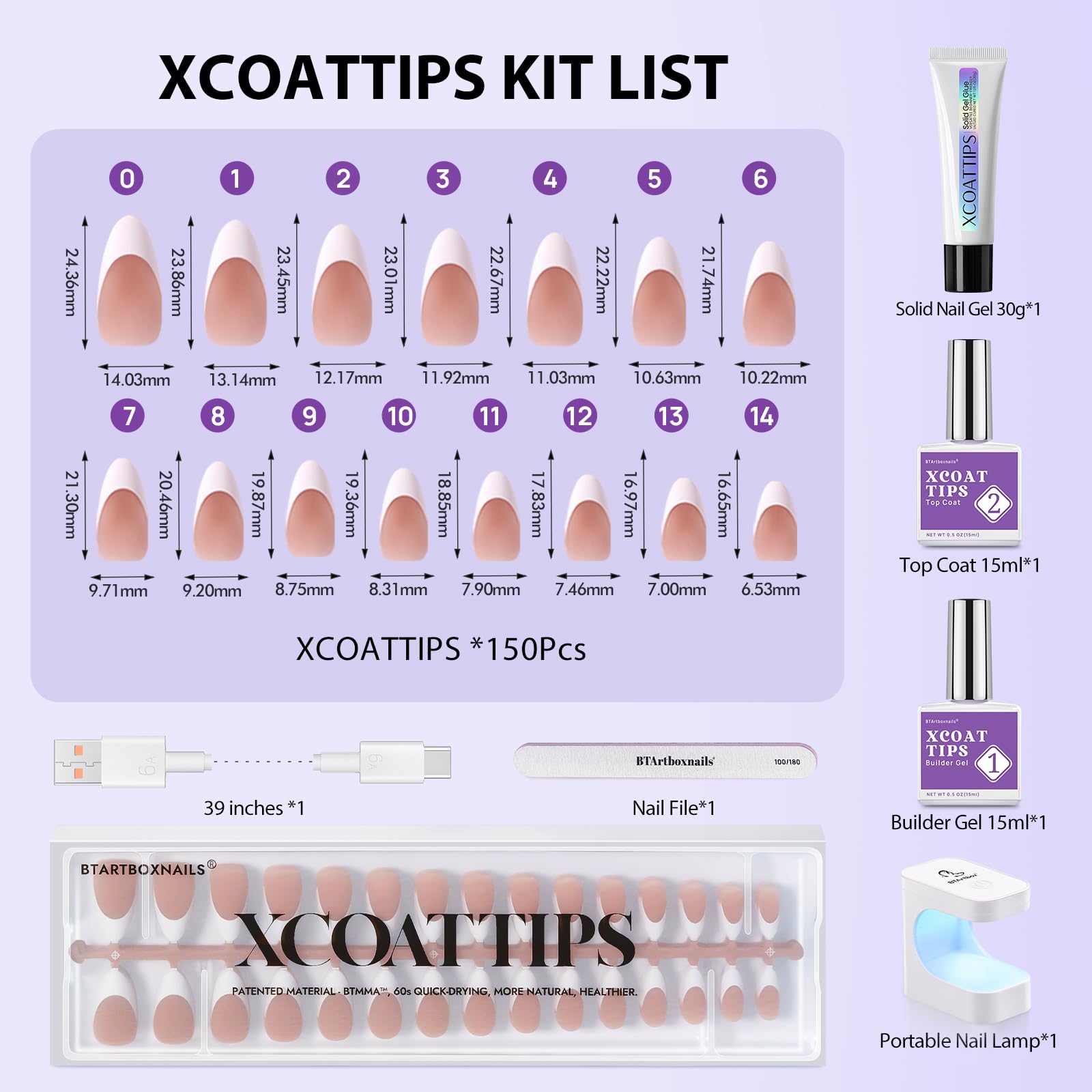 BTArtboxnails XCOATTIPS long-wear test demonstrating extended nail wear