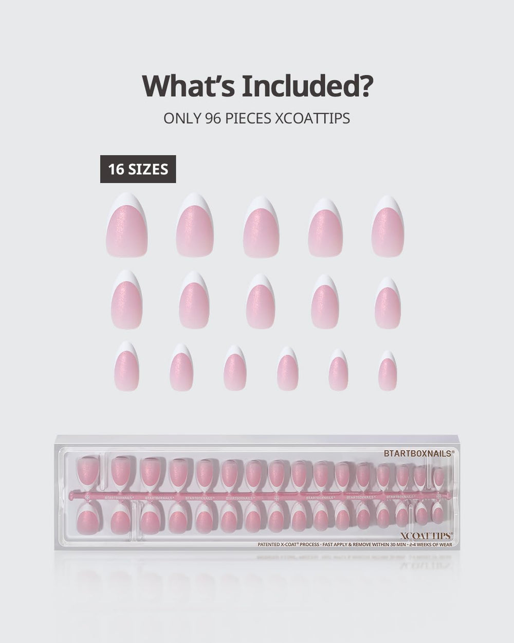 BTArtboxnails XCOATTIPS natural fit with ultra-thin edges for a sleek look.