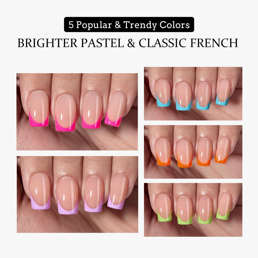 BTArtboxnails XCOATTIPS pastel soft gel tips for gentle wear.