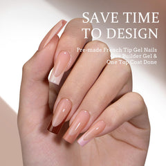 BTArtboxnails XCOATTIPS pre applied primer and base coat simplify at home application.