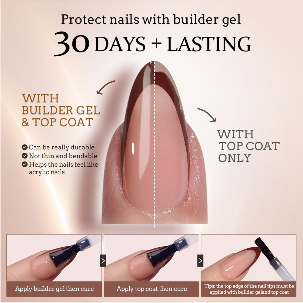 BTArtboxnails XCOATTIPS salon like extension in about twenty minutes.