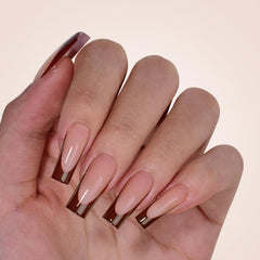 BTArtboxnails XCOATTIPS soft gel nails with comfortable natural look.