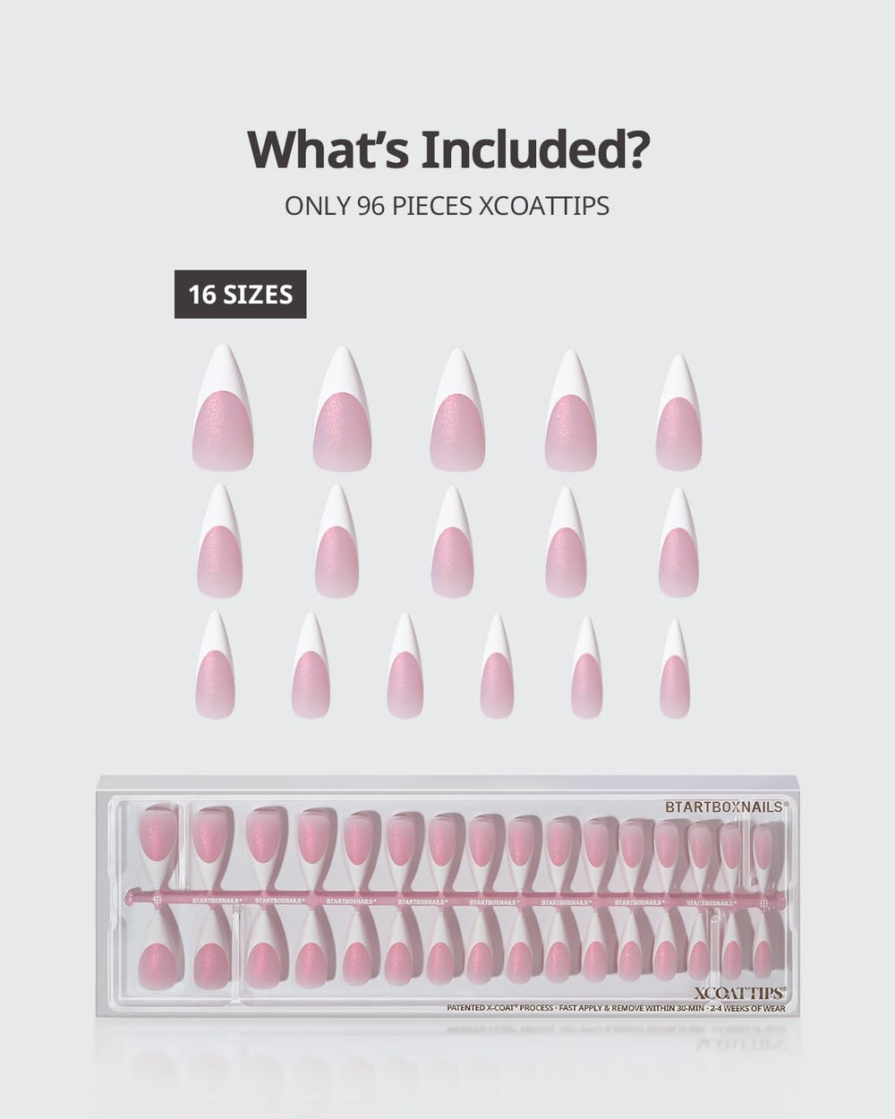 BTArtboxnails XCOATTIPS soft gel tips deliver lightweight comfort.