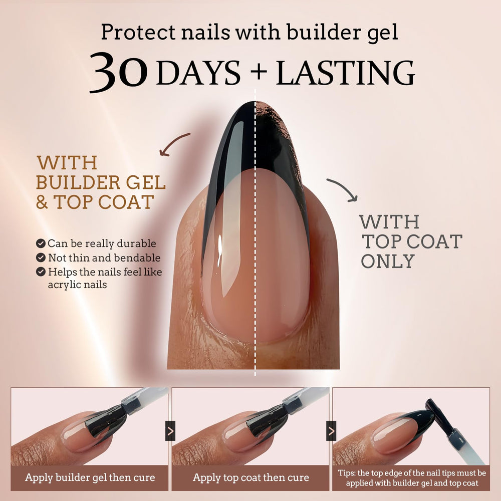 BTArtboxnails XCOATTIPS soft gel false nails for comfortable wear