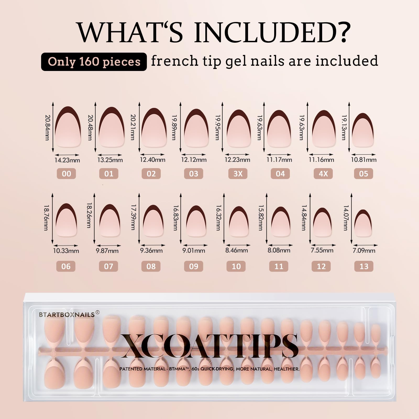 BTArtboxnails XCOATTIPS soak-off design for easy home removal