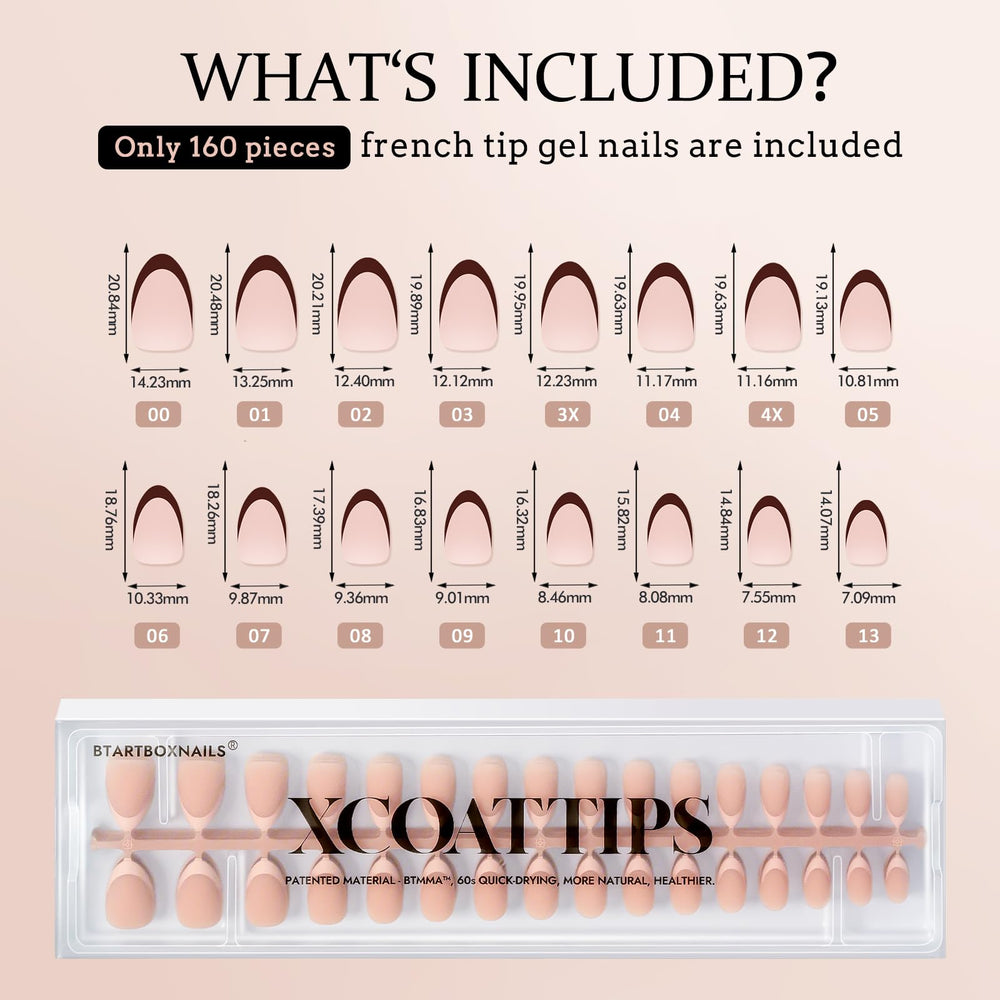 BTArtboxnails XCOATTIPS soak-off design for easy home removal