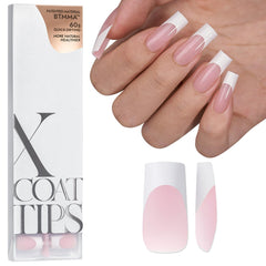 BTArtboxnails XCOATTIPS white French tip nails for at-home manicure
