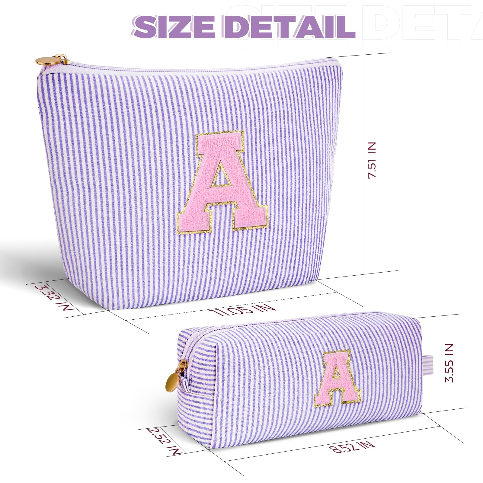 Btffitting makeup bag handy handle allows grab-and-go transport