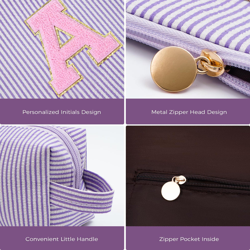 Btffitting makeup bag zipper close offers easy access during busy mornings