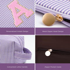 Btffitting makeup bag zipper close offers easy access during busy mornings