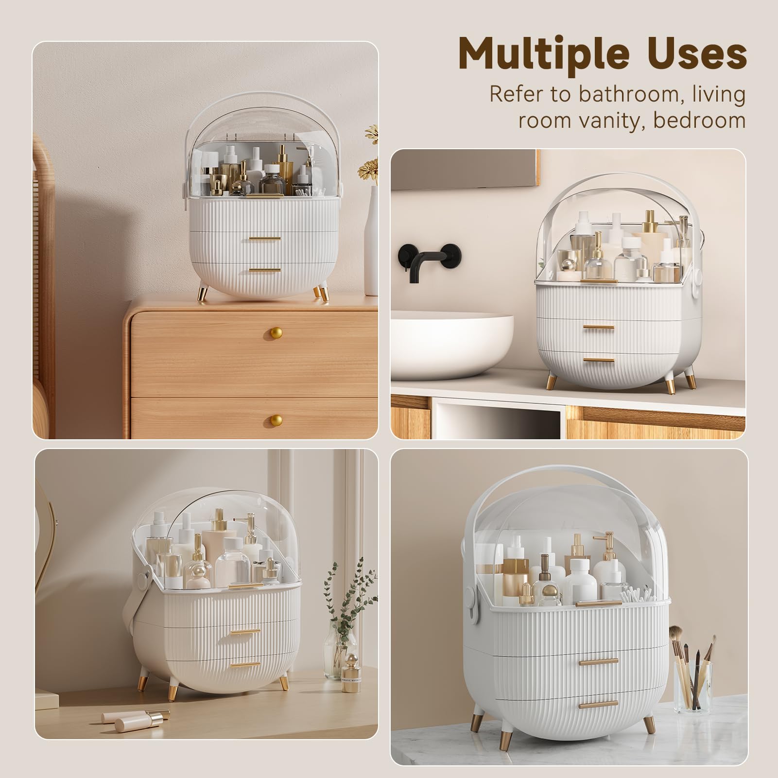 BTGGG Makeup Organizer is beautifully designed, ideal as a gift for beauty enthusiasts.