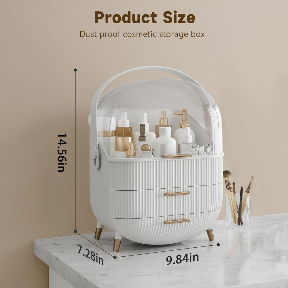 BTGGG Makeup Organizer with spacious compartments for various beauty products.