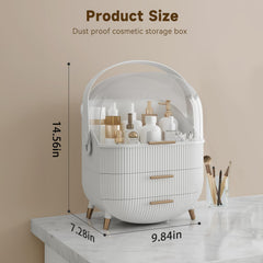 BTGGG Makeup Organizer with spacious compartments for various beauty products.