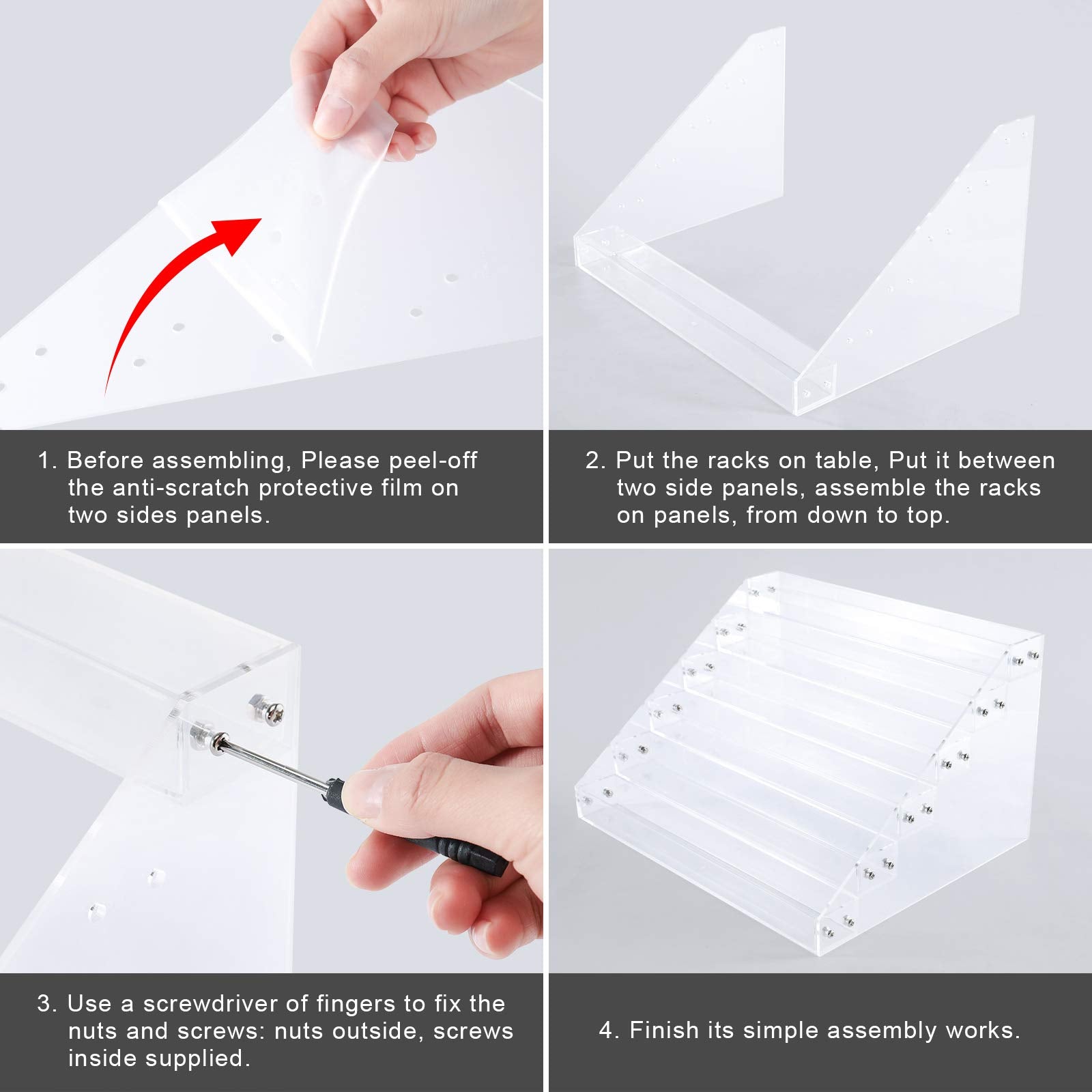 BTremary acrylic stand blends sleek design with practical organization.