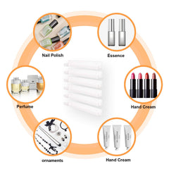 BTremary clear acrylic nail-polish organizer 6-tier closeup visibility