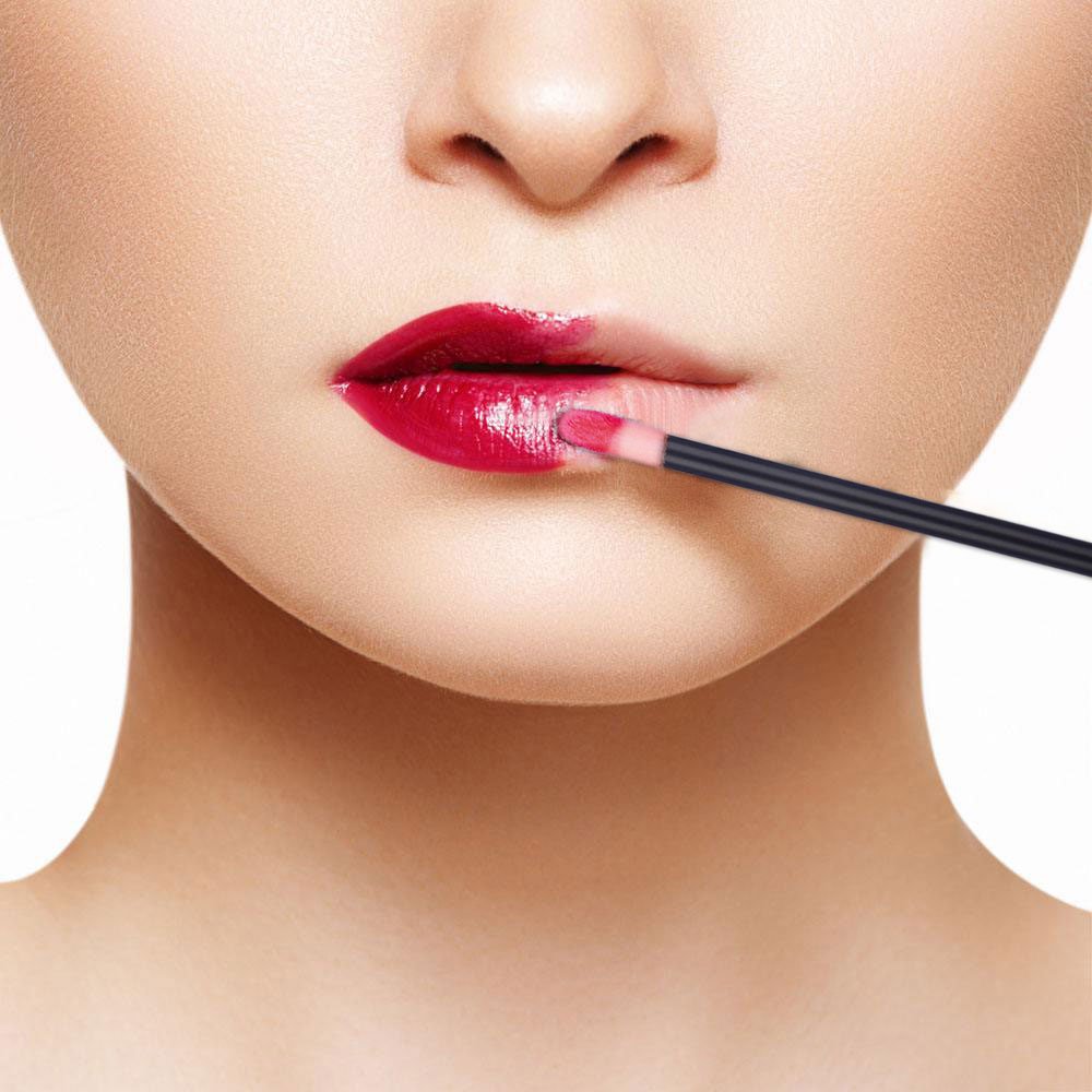 BTYMS lip wand demonstrates lash extension cleaner use during routine care.