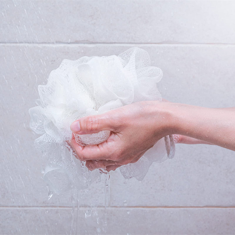 BTYMS exfoliation close-up shows gentle skin cleansing and smooth feel.