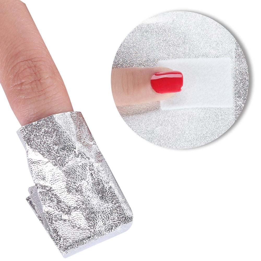 BTYMS home and salon use wrap set in action during DIY manicure soak
