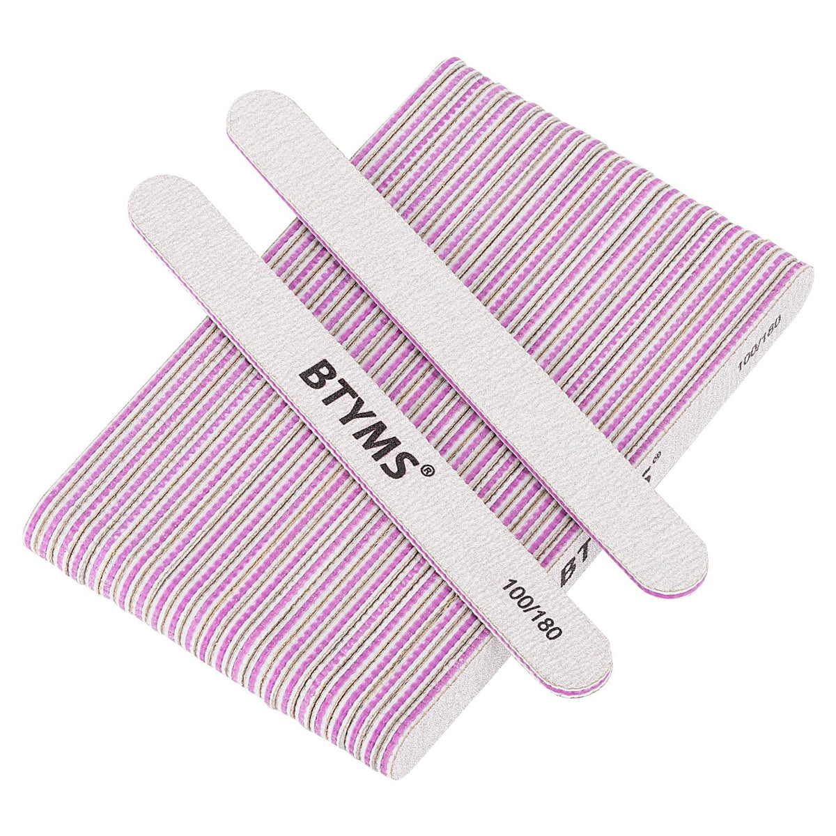 BTYMS nail files double-sided emery board close-up for precise shaping and smoothing